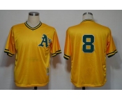 mlb jerseys oakland athletics #8 yellow