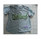 mlb jerseys oakland athletics blank grey