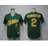 mlb oakland athletics #2 pennington green