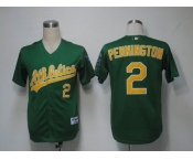 mlb oakland athletics #2 pennington green