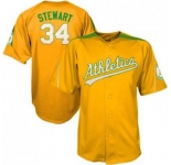 mlb oakland athletics #34 stewart m&n orange