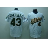 mlb oakland athletics #43 eckersley m&n white