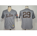 mlb jerseys st. louis browns #29 satchel paige grey m&n 1953