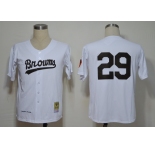 mlb jerseys st. louis browns #29 satchel paige white