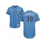 Men's Majestic Tampa Bay Rays #39 Kevin Kiermaier Light Blue Flexbase Authentic Collection MLB Jersey