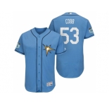 Men's Tampa Bay Rays #53 Alex Cobb 2017 Spring Training Flex Base Authentic Collection Stitched Baseball Jersey