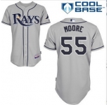 mlb Tampa Bay Rays #55 Moore DK grey(cool base)