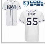 mlb Tampa Bay Rays #55 Moore White(cool base)