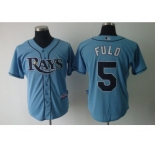 mlb jerseys tampa bay rays #5 fuld lt.blue