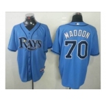 mlb jerseys tampa bay rays #70 maddon lt blue