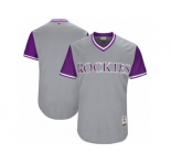 Men's 2017 Little League World Series Colorado Rockies Gray Jersey