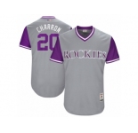 Men's 2017 Little League World Series Rockies Ian Desmond #20 Charron Gray Jersey