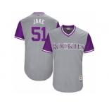 Men's 2017 Little League World Series Rockies Jake McGee #51 Jake Gray Jersey