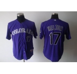 mlb jerseys colorado rockies #17 helton purple