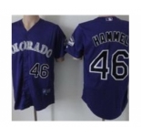 mlb jerseys colorado rockies #46 hammel purple