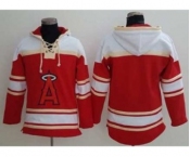 Los Angeles Angels Of Anaheim Blank Red Sawyer Hooded Sweatshirt Baseball Hoodie