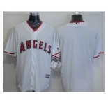 Los Angeles Angels Of Anaheim Blank White New Cool Base Stitched Baseball Jersey