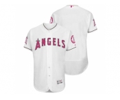 Los Angeles Angels of Anaheim Blank White Home 2016 Mother's Day Flex Base Jersey