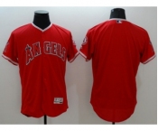 Men Los Angeles Angels Blank Majestic red Flexbase Authentic Collection Player Jersey