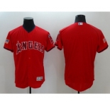 Men Los Angeles Angels of Anaheim Blank Majestic Red 2016 Independence Day Stars & Stripes Flex Base Team Jersey