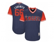 Men's 2017 Little League World Series Angels JC Ramirez #66 Cubanito Navy Jersey