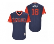 Men's 2017 Little League World Series Angels Luis Valbuena #18 Mono Navy Jersey