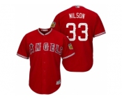 Men's Los Angeles Angels Of Anaheim #33 C.J. Wilson 2017 Spring Training Cool Base Stitched MLB Jersey