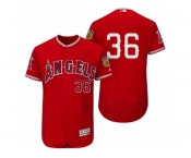 Men's Los Angeles Angels Of Anaheim #36 Jered Weaver 2017 Spring Training Flex Base Authentic Collection Stitched Baseball Jersey