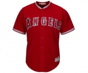 Men's Los Angeles Angels of Anaheim Blank Majestic Red Road Cool Base Team Jersey