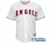Men's Los Angeles Angels of Anaheim Blank Majestic White Road Cool Base Team Jerse