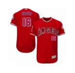 Men's Majestic Los Angeles Angels of Anaheim #16 Huston Street Red Flexbase Authentic Collection MLB Jersey