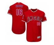 Men's Majestic Los Angeles Angels of Anaheim #16 Huston Street Red Flexbase Authentic Collection MLB Jersey