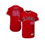 Men's Majestic Los Angeles Angels of Anaheim #30 Nolan Ryan Red Flexbase Authentic Collection MLB Jersey