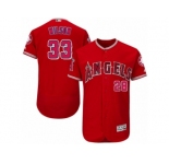 Men's Majestic Los Angeles Angels of Anaheim #33 C.J. Wilson Red Flexbase Authentic Collection MLB Jersey