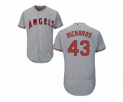 Men's Majestic Los Angeles Angels of Anaheim #43 Garrett Richards Grey Flexbase Authentic Collection MLB Jersey