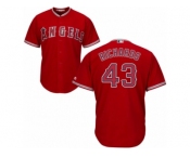 Men's Majestic Los Angeles Angels of Anaheim #43 Garrett Richards Replica Red Alternate Cool Base MLB Jersey