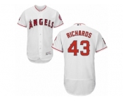Men's Majestic Los Angeles Angels of Anaheim #43 Garrett Richards White Flexbase Authentic Collection MLB Jersey