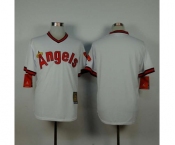 mlb jerseys los angeles angels blank white[1980 m&n]
