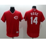Cincinnati Reds #14 Pete Rose Red Flexbase Authentic Collection Cooperstown Stitched MLB Jersey