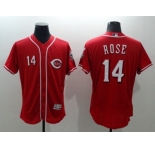 Cincinnati Reds #14 Pete Rose Red Flexbase Authentic Collection Stitched Baseball Jersey