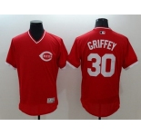 Cincinnati Reds #30 Ken Griffey Red Flexbase Authentic Collection Cooperstown Stitched
