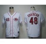 MLB Cincinnati Reds #48 Cordero White[Cool Base]