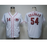 MLB Cincinnati Reds #54 Chapman White[Cool Base]