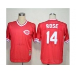 MLB Jerseys Cincinnati Reds #14 Rose Red