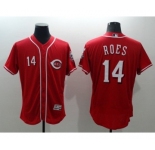 Men Cincinnati Reds #14 Pete Rose Majestic Red Flexbase Authentic Collection Jersey