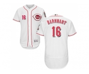 Men Cincinnati Reds #16 Tucker Barnhart White Flexbase Authentic Collection Stitched MLB Jersey
