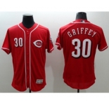 Men Cincinnati Reds #30 Ken Griffey Jr Majestic red Flexbase Authentic Collection Player Jersey