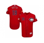 Men's Cincinnati Reds #19 Joey Votto Scarlet Stitched 2016 Fashion Stars & Stripes Flex Base Baseball Jersey