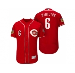 Men's Cincinnati Reds #6 Billy Hamilton 2017 Spring Training Flex Base Authentic Collection Stitched Baseball Jersey