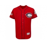 Men's Cincinnati Reds Blank Scarlet Stitched 2016 Fashion Stars & Stripes Flex Base Baseball Jersey